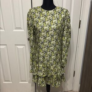 Brogger Nancy Silk Blend Floral Mini Dress